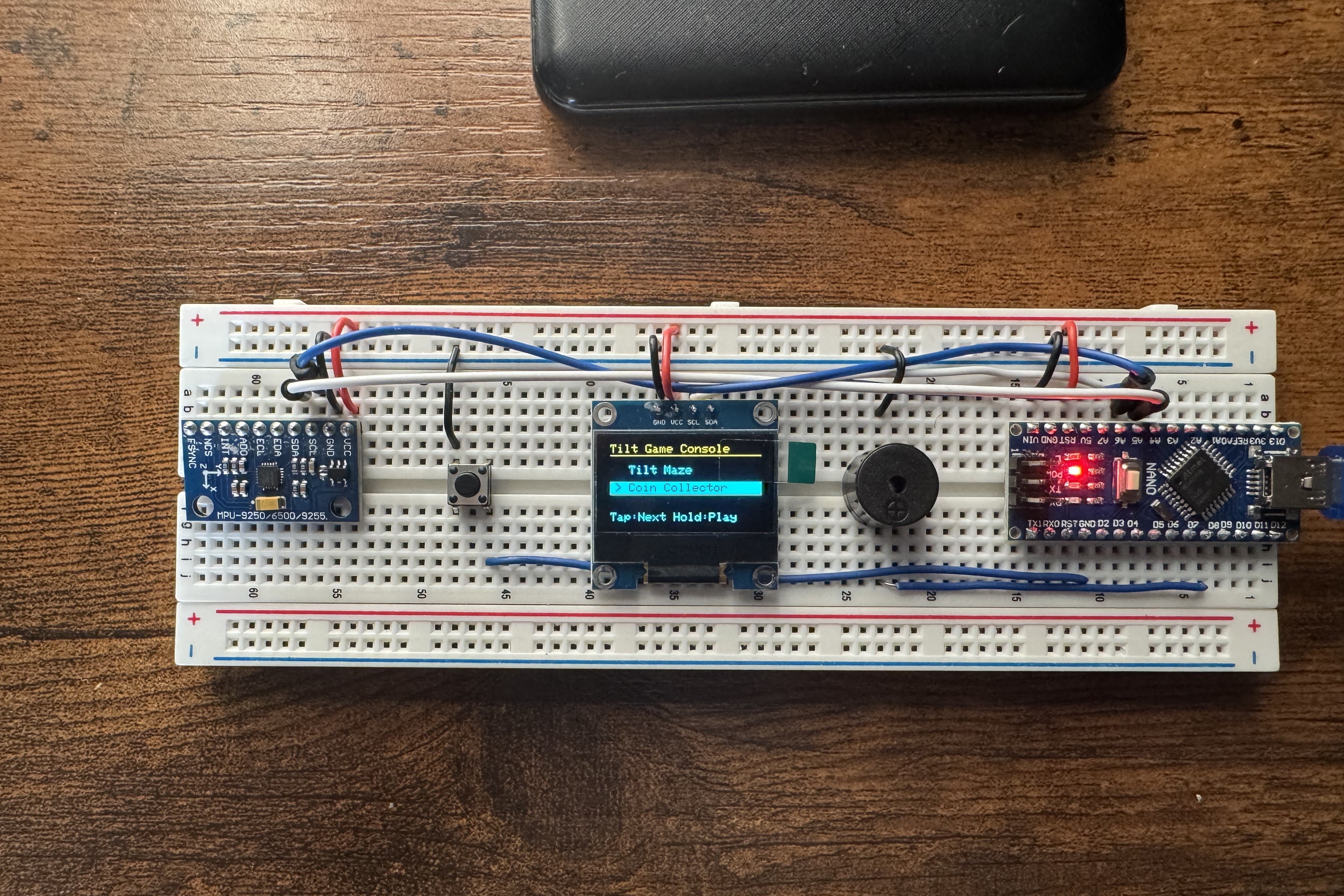 Arduino Tilt Game Console thumbnail
